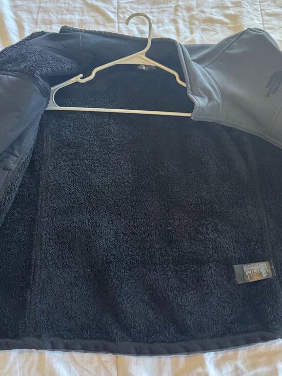 North Face Apex Chrome Thermal Gray and Black Jacket - Picture 12 of 12